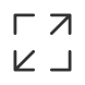 externe Bildschirmvergrößerung-UI-lineare Umrisssymbole-Papa-Vektor icon