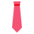 color glass style krawatte icon