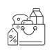 reduce food price icon