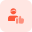 Right candidate for managerial work selected - thumbs up gesture icon