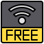 centre commercial-wifi-gratuit-externe-xnimrodx-lineal-color-xnimrodx icon