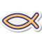 stickers style ichtus icon