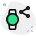 Share feature availability on phone connected smartwatch icon