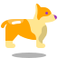 arcade style corgi icon