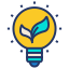 Environment lightbulb icon