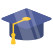 akademischer Hut icon