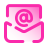 lettera con segno di posta elettronica icon