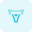 外部子宫彩色图像隔离在白色背景生育力 Tritone-tal-revivo icon