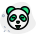 panda teasing with tongue out emoji shared on messenger icon