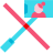 color glass style no selfie stick icon