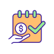 внешний-Payment-Date-vaccination-policy-filled-color-icons-papa-vector icon