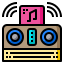 caixa de música externa-love-party-phatplus-lineal-color-phatplus icon