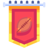 외부-페넌트-아메리칸 풋볼-구피-플랫-케리스메이커 icon