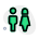 внешний-мужской-и-женский-ванная-стикер-сигнал-логотип-торговый центр-зеленый-tal-revivo icon