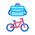 Bicycle and Briefcase icon