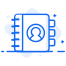 contacts book icon