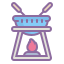 cute color style fondue icon