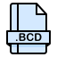 external-bcd-cad-file-extension-creatype-filed-outline-colourcreatype icon