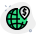ubicación-externa-internacional-dinero-concepto-de-negocio-diseño-logotipo-negocio-verde-tal-revivo icon