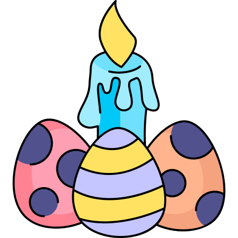 easter candle icon