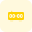 digital clock with midnight time   new year alert icon