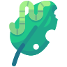 Caterpilar in Leaf icon