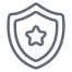 external-Shield-modern-outline-design-circle icon