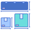 外部ユニットの移動と保管 - フラットアイコン - リニアカラー - フラットアイコン icon