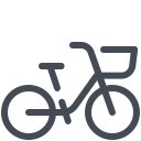 cestino per biciclette icon
