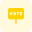 vote sign icon