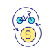 bike sharing program icon