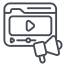 marketing video icon