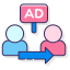 campagna pubblicitaria icon