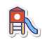 stickers style playground icon