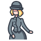 elegant lady icon