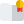 File and folder with single ribbon emblem icon