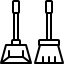scoop and broom icon
