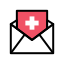 e-mail externo-coisas médicas-linha-cores-royyan-wijaya icon