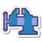 stickers style schraubstock icon