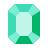color glass style emerald icon