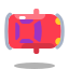 arcade style car top view icon