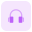 Studio quality headphone for enhanced experience device icon