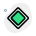 Priority with square shape isolated on a white background icon
