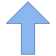 Flèche épaisse pointant vers le haut icon