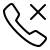 ios 17 outlined style anruf abgebrochen icon