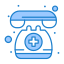 外部緊急コール-健康と医療-フラットアートアイコン-線形カラー-フラットアートアイコン-1 icon