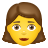 女人头表情符号 icon