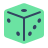 parakeet color style dice icon
