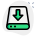 download from hard drive icon