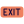 exit sign icon